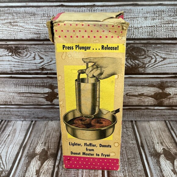 Vintage Aluminum Donut Master Maker Original Box Model 180a DRM Corp USA - Picture 4 of 9